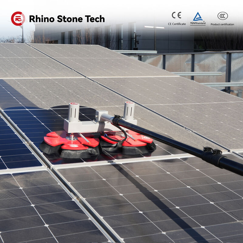 Solar Double-ended Brush Electric Photovoltaic Modules Cleaning Robot Brush with Solar Panel Cleaning System Tools