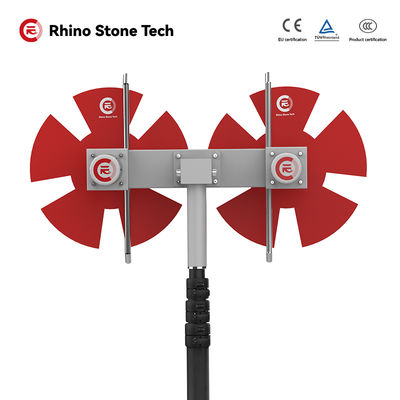 Güneş Paneli Temizleme Fırçası Karbon Fiber Teleskopik Çubuk Kuru Islak Yıkama Temizleyici Lityum Pilli