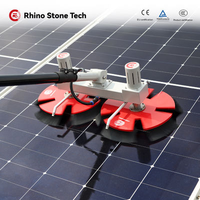 Semi Automatic Solar Panel Rotating Brush Solar Panel Cleaning Brush System Washing Equipment