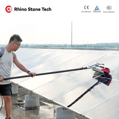 3.6m 5.4m 7.5m Sun Brush Solar Panel Cleaning  Telescopic Roller Solar Pv Cleaning System