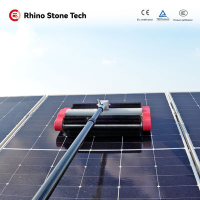 Corded Cordless Solar Panel Roller Brush For Cleaning Solar Panels Lithium Battery