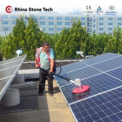 Water Fed Pole  Solar Panel Cleaning Brush 360R/Min Dry Wet Solar Power Cleaning Service