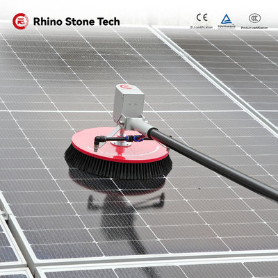 Nylon Brush 340mm Rooftop Solar Panel Cleaning Solar Panel Washing Service 24V