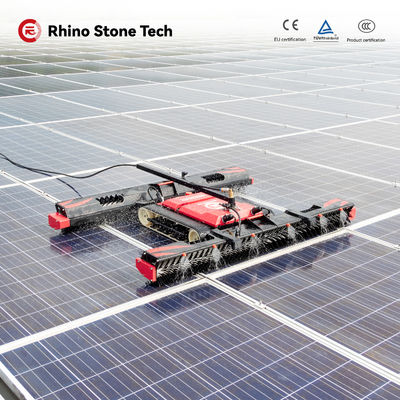 Remote Controlled PV Module Cleaner Robot for Power System Generation Promotion Tools Drit Washing Solution