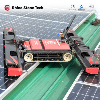 Remote Controlled PV Module Cleaner Solar Cleaning Equipment Maintenance Robot for Power System Drit Washing Solution Machine