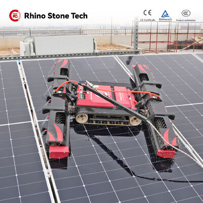 Solar Powered Cleaning Robot Solar Cleaning Robot Remote Control Automatic Cleaning System for Solar Panels