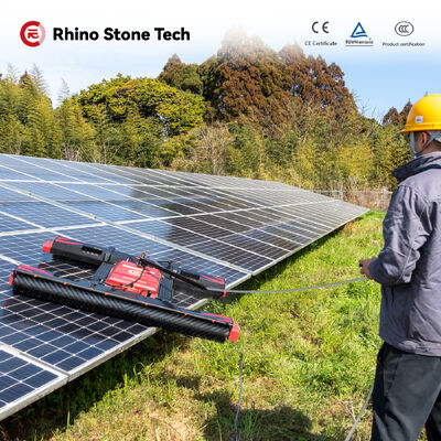 Intelligent Anti-fall Photovoltaic Modules Cleaning Equipment Remote Control Solar Panel Cleaning Robot