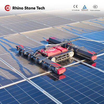 Solar Panel Cleaning Brush Automatic Solar Panel Cleaning Machine Equipment Remote Remote Control PV Cleaning Robot